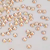 Pedras Strass Redondas com Fundo Plano para Atacado, Pedras de Vidro com Fundo Plano, Acessórios DIY para Nail Art, Pedras Strass Coloridas, Pedras Strass Trituradas Deslumbrantes, Venda Quente Transfronteiriça