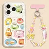 Funda de teléfono estilo japonés y coreano adecuada para Apple 17 Pro Max, iPhone 16 lindo, iPhone 15 transparente, iPhone 14 con diseño de pastel, funda hueca para iPhone 13