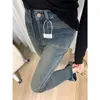 Jeans Vintage de Cintura Alta Micro- Flare Feminino Primavera Novo Irmã Plus Size mm Modelador de Quadril Figura Pera Calças Afuniladas