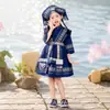 Trajes Étnicos para Crianças Zhuang, Dong, Dai Trajes de Dança para Apresentações de Jardim de Infância na Primavera e Outono em 3 de Março
