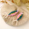 Moda de Nicho Colgante de Pez de Colores con Cuentas DIY Pendientes Dopamina Colgante de Oreja Accesorio para Bolso Llavero