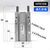 Pinça Pneumática de Cilindro de Dedo HFY6/HFR/HFZ10/MHZ2-16D/20/25/32/40D Mandíbula Plana