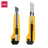 Deli 2041 Cuchillo de Arte Cuchillo de Arte Grande 18mm Cortador de Papel Cuchillo de Almacén Express Cortador de Papel Cuchillo de Mano Herramienta