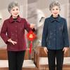 Jaqueta Bordada Nova Primavera 2025 para Mulheres Idosas, Casaco Primavera e Outono para Avós de 70-80 Anos, Roupa para Senhora Idosa