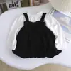 Vestido para niña Primavera y Otoño Nuevo Elegante Moderno Princesa Dos piezas Elegante Lazo Traje de Otoño