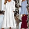 Transfronteiriço 2025 Nova Primavera e Outono Europeu e Americano Amazon Solto Casual Pelúcia Com Capuz Manga Longa Vestido Roupas de Casa