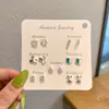 Set de Aretes Estilo Diosa Ins 2025, Aretes de Moda para Mujer, Versátil, a la Moda y Dulce