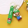 Llavero de Muñeco Mario de Dibujos Animados Estéreo Muñeca Super Mary Colgante de Regalo Adornos para Colgar en el Coche Bolsas Venta al por Mayor