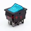 Interruptor Kcd4 em Forma de Barco com Luz, Duas Velocidades, Três Velocidades, Quatro Pinos, Seis Pinos, Interruptor Basculante, Forma de Barco, Dupla Via, Dupla Polaridade 20A