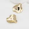 Accesorios DIY Estilo Coreano 14K Oro Verdadero Colgante de Pétalo en Forma de Corazón DIY Accesorios para Collar Aretes Colgante Brillante