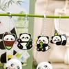 Llavero de Panda Lindo Dibujo Animado Acrílico Colgante de Bolsa Llavero Estudiante Papelería Premio Colgante Pequeño Regalo
