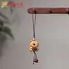 Serie de Cadenas para Teléfono Móvil de Grano de Café de Madera de Durazno Juguete Cultural Oso y Cachorro Accesorios Colgante