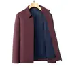 Roupa de Marca Masculina para Homens de Meia-Idade e Idosos, Jaqueta Casual de Negócios Novo Estilo, Jaqueta Curta Fina de Primavera e Outono para o Pai