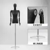 Maniquí de media figura para mujer, modelo de hombro plano negro, accesorios, tienda de ropa, maniquí de mesa, hombro de ángulo recto, expositor de ventana, cuerpo completo