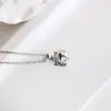 Joyería de Plata Beixi Plata de Ley S925 Hola Gato Kk Dibujos Animados Niños y Niñas Collar Simple y Lindo