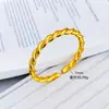 Aleación de Cobre Nuevo Nicho Gama Alta Vintage Trenzado Retorcido Abierto Pulsera para Mujer, Exquisita y Elegante Brazalete Sólido