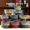 Vaso de flor de suculenta em cerâmica com prato, oferta especial, diâmetro grande, tamanho grande, vaso criativo para suculentas de casa