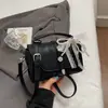 Bolsa Pequena Rosa de Nicho com Vibe Western, Bolsa Transversal Pequena, Nova Tendência Primavera 2026, Bolsa Quadrada Pequena Versátil para Mulheres