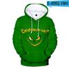 Suporte para personalizar pele verde estranho Greenwich suéter forrado de lã de Natal capuz paródia pullover suéter com capuz