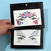 Pegatinas de Esquina de Ojo de Maquillaje Nuevo Transfronterizas Decoración Facial de Fiesta de Gama Alta Pegatinas de Tatuaje Temporales Pegatinas de Tatuaje Color