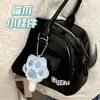 Bonito desenho animado periférico pingente gatinho garra garra picolé boneca chaveiro menina bolsa chaveiro pingente pingente