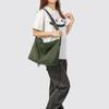 Bolsa Transversal de Lona Casual Estilo Japonês Feminina 2025 Novo Estilo Simples Grande Capacidade Bolsa de Ombro Design Exclusivo Bolsa para o Dia a Dia