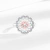 Anillo Giratorio de Margarita Europeo y Americano Más Vendido Transfronterizo para Mujeres, Moderno y Versátil, Anillo Abierto para Dedo Índice de Flor con Goteo de Aceite Giratorio