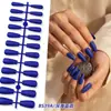 Europeu e Americano Popular Transfronteiriço Fosco Sólido Cor Gelo-Transparente Alto Padrão Trapezoidal Nail Art Unhas Usáveis Pontas de Unhas Postiças Acessórios