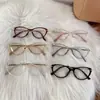 Óculos Fashion Coloridos Anti-Luz Azul Armação de PC Fashionável para Mulheres Óculos Ovais Planos Distintivos Armação de Óculos Transfronteiriça