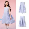 Vestido de Niña Balabala Vestido de Verano para Niños Mayores Dulce Puro Algodón Artístico Sin Mangas Floral