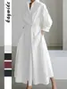 Di Yun Estilo Casual Europeo y Americano Cárdigan de Manga Larga de Gama Alta Vestido Largo Ropa para Mujer 2026 Otoño e Invierno Sitio Independiente de Amazon