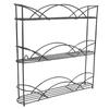 Estante de almacenamiento de condimentos de cocina transfronterizo, estante para especias doméstico multicapa, encimera negro, estante de almacenamiento de especias multifuncional