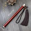 Hu Yike sândalo Rosewood parafuso com inserção de incenso tubo de incenso longo 21cm tubo de incenso com borla queimador de incenso