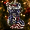 Adorno Navideño de Producto Nuevo Transfronterizo Aniversario 250 Decoración Navideña Colgante Artesanal de Acrílico