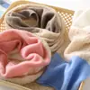 Cachecol de Lã Cashmere Macio e Pegajoso 26 Outono/Inverno Novo Feminino Tricô de Ponto Trançado Cor Sólida Simples Versátil Proteção Quente para o Pescoço Cachecol de Tricô