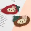 Nuevo Parche de Tela de Flor de Cerezo Roja de Dibujos Animados Lindo Accesorios Pasadores Hechos a Mano DIY Zapatos y Sombreros Accesorios para Ropa