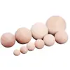 Bola de madeira maciça bola acessório DIY feito à mão cor de madeira crua bola de madeira bola grande bola pintada contas de bola vendas diretas da fábrica