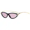 Nuevas Gafas de Sol de Verano para Mujer Estilo Ojo de Gato con Protección Solar, Gafas de Sol con Templo de Nudo de Cuerda de Metal Estilo Europeo y Americano Transfronterizo