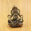 Novo Ornamento de Estátua de Latão Vintage para Oferenda, Artefato Antigo de Cobre para Decoração de Casa, Ornamento Comemorativo no Atacado