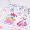 Serie Qiqi Libro de Mano para Colorear Jardín de Infancia Bebé Colorear Pintura Libro de Imágenes Portátil Libro de Imágenes de Graffiti DIY