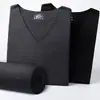 Traje de ropa interior térmica ultra delgada con cuello en V sin costuras y forro polar para pareja Otoño e Invierno traje para hombres y mujeres