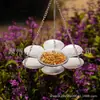 Alimentador de Flores de Plata Colgante de Pájaro para Jardín Mesa para Pájaros al Aire Libre Malla Metálica de Patio Transfronterizo Amazon