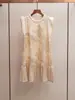 Vestido sin mangas de punto con retazos bordados de estilo francés de alta gama para mujer, nuevo de verano, elegante, para socialité, de Shenzhen Nanyou