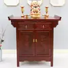 Mesa de Altar Budista, Mesa de Buda de Madera Maciza, Estilo Moderno, Nuevo Estilo Chino, Santuario de Madera de Olmo, Sencillo y Económico