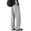 Otoño 2025 Nuevo Pantalón de Chándal de Punto Retro Japonés Holgado Talla Grande Scimitar para Hombre de Pierna Ancha Casual Moderno