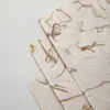 Producto Nuevo Otoño e InviernoRamo de Flores de Papel de Paja Hecho a Mano Vintage Papel de Envoltura Papel Triturado Rosa Envoltura Floral DIY