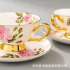 Taza de café rosa Meidao shengshi traje exquisito de alta gama par de regalo de boda Caja de regalo para tazas Regalo a mano