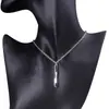 Ins diseño personalizado collar largo de columna espiral retorcida para hombre y mujer moderno Hip Hop Street colgante de aleación cadena de acero para pareja