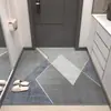 Tapetes de entrada simples e modernos, estilo luxo leve, adequados para uso doméstico, antiderrapantes, cobertura total, área grande e com toque de alta qualidade
