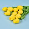 Pu Mini Tulipa Flor Artificial Decoração de Casamento Flor de Seda Enfeites para Casa Planta Artificial Fabricante de Flores Falsas Atacado
